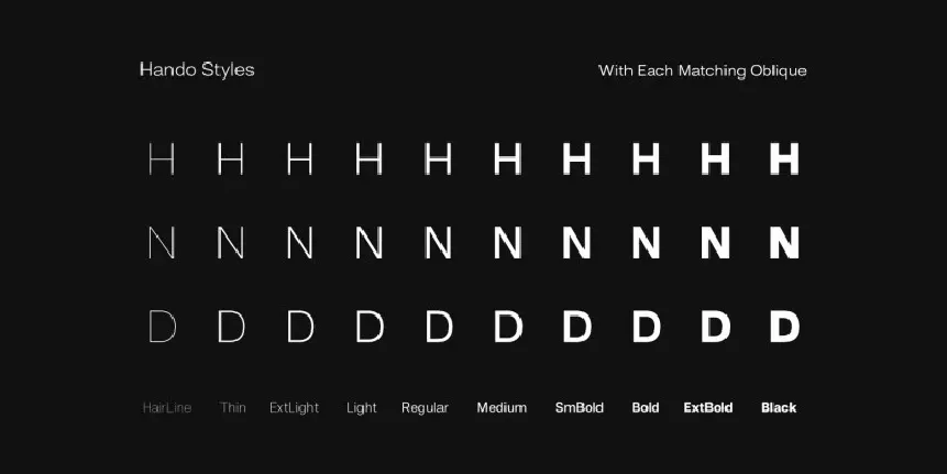 Hando Sans Serif Family font