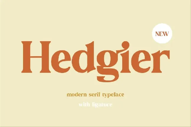 Hedgier font