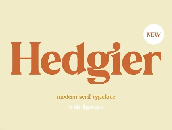 Hedgier font