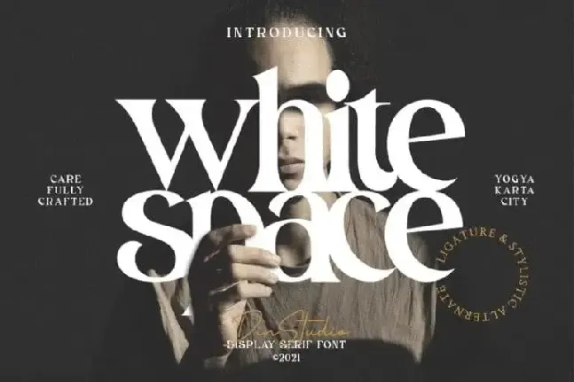 White Space Display font