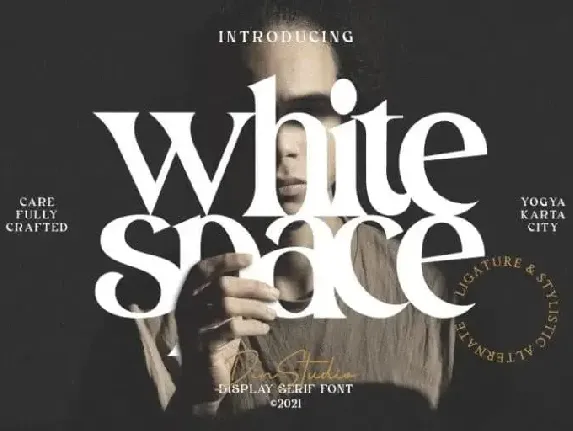 White Space Display font