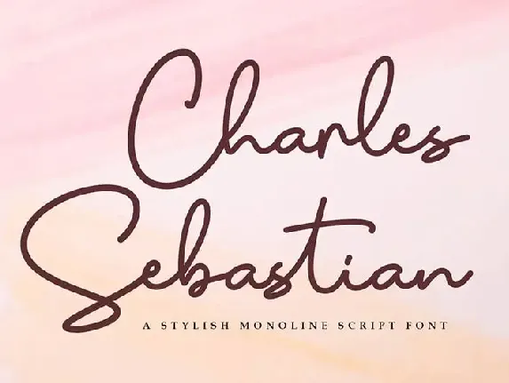 Charles Sebastian Handwritten font