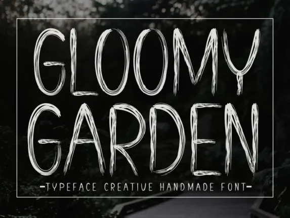 Gloomy Garden Display font