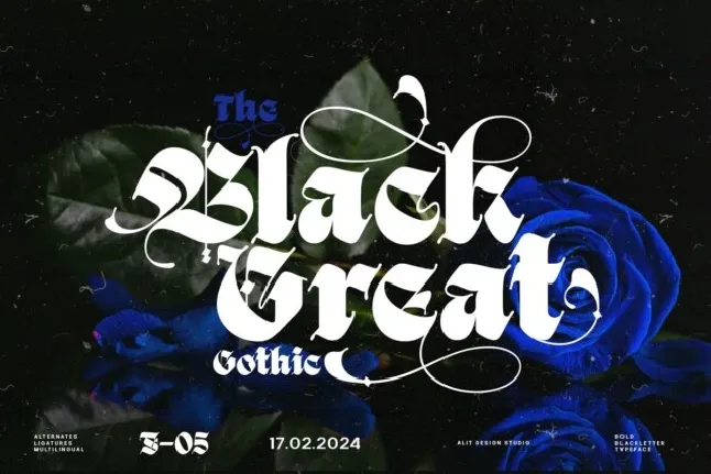 Black Great font