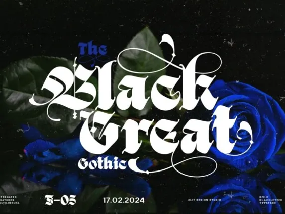 Black Great font