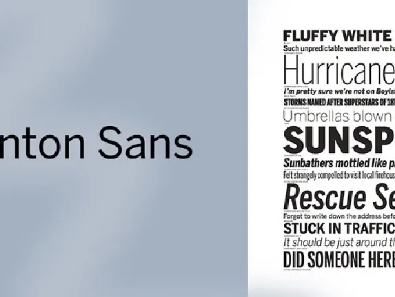 Benton Modern Family font