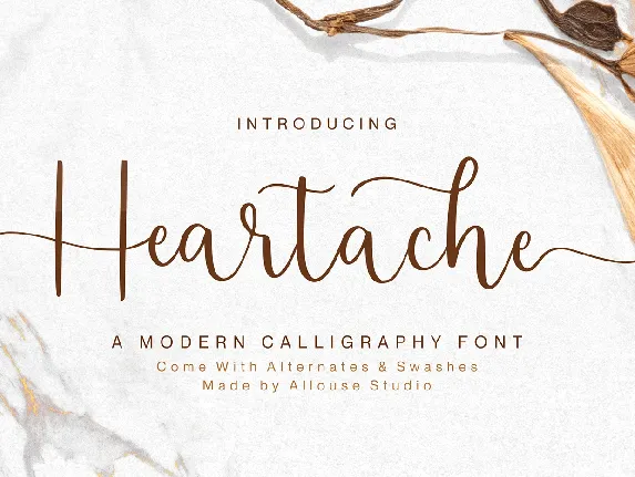 Heartache font