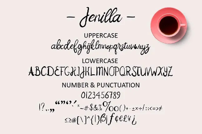 Jenilla font