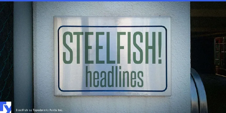 Steelfish font