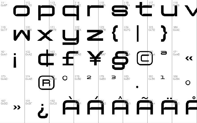 Enfonix font