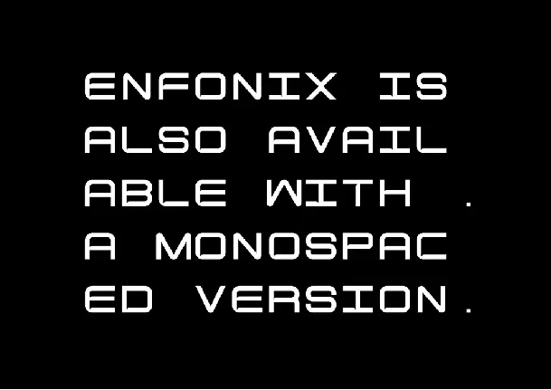 Enfonix font