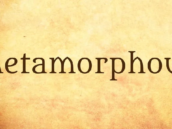 Metamorphous font