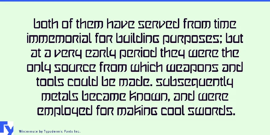 Wintermute font