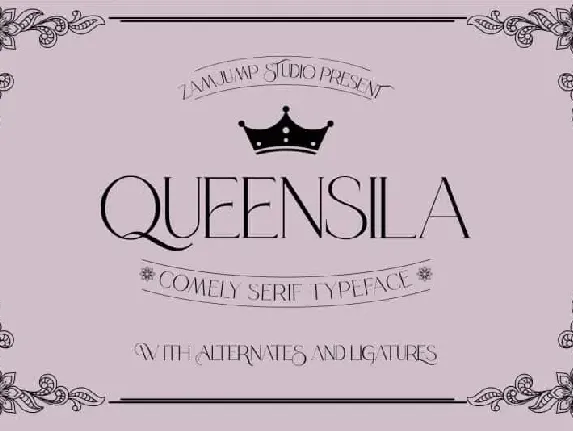 Queensila Serif font