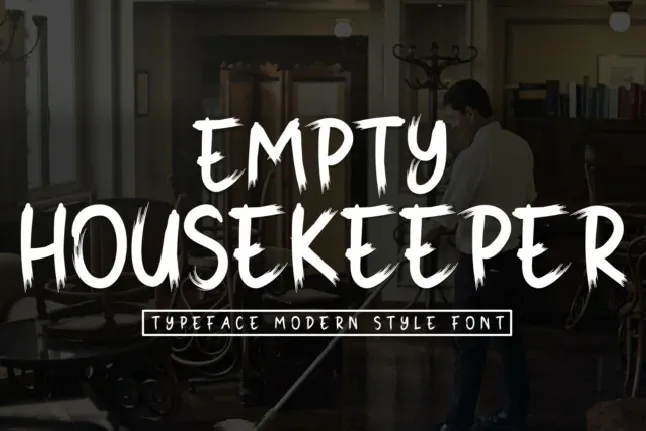 Empty Housekeeper Brush font