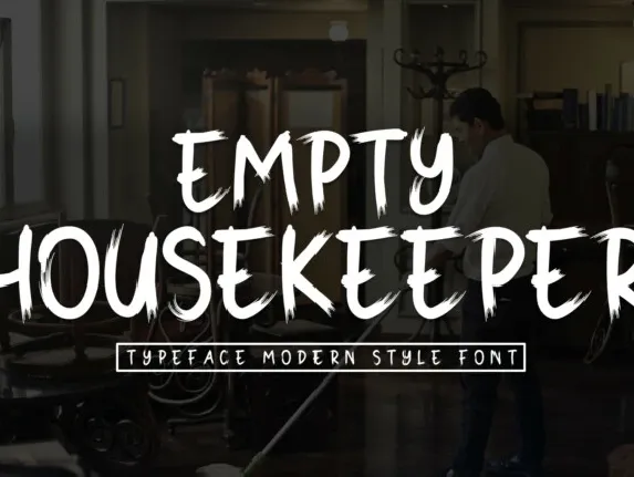 Empty Housekeeper Brush font