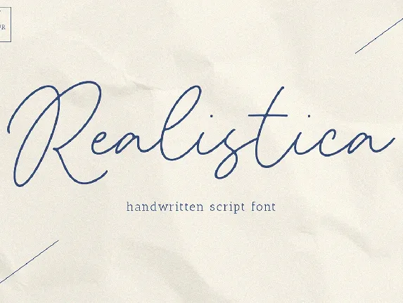 Realistica font