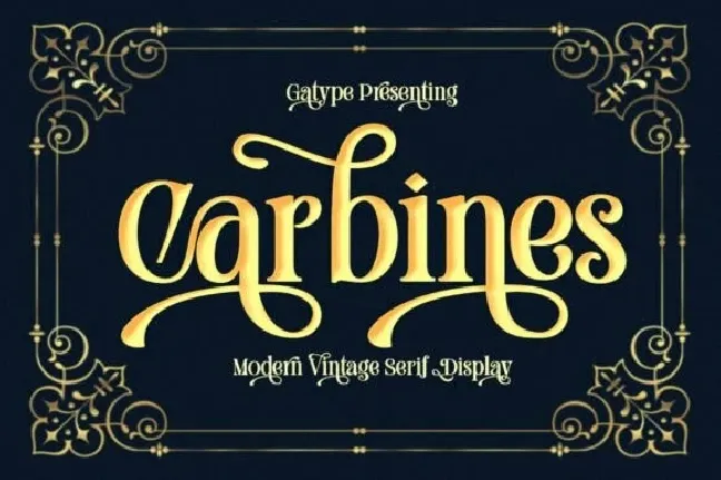 Carbines Typeface font