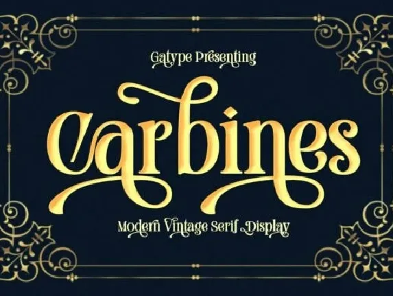 Carbines Typeface font