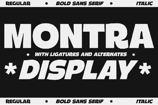 Montra font