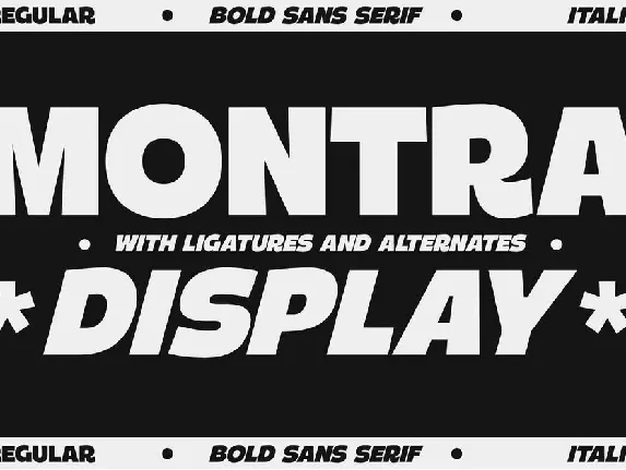 Montra font