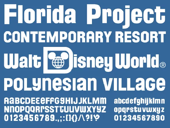 Florida Project Phase font