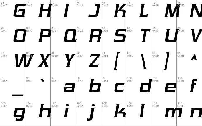 Vibrocentric font