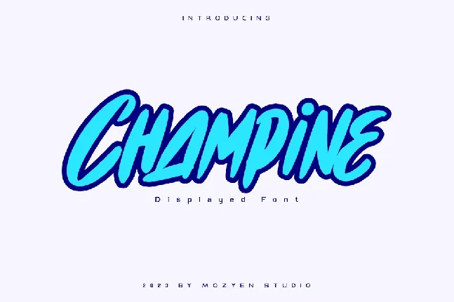 Champine font