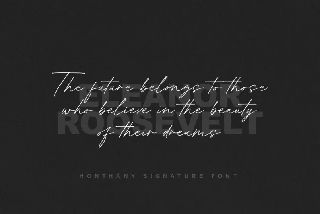 Honthany Signature font