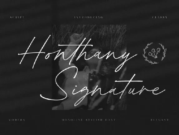 Honthany Signature font