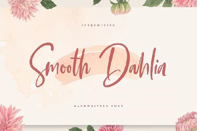 Smooth Dahlia Script font