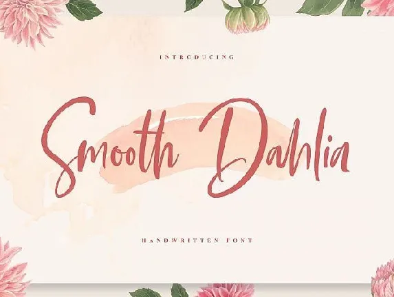 Smooth Dahlia Script font