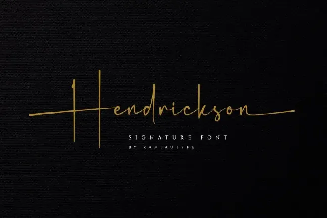 Hendrickson Script font