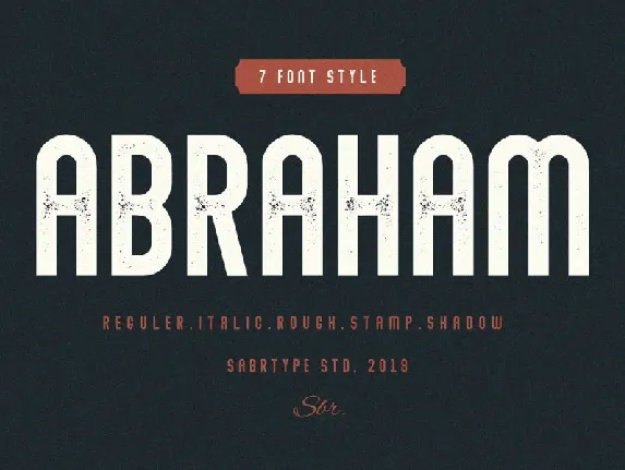 Abraham Family font