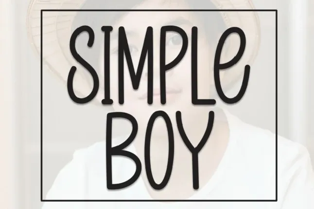 Simple Boy Display font