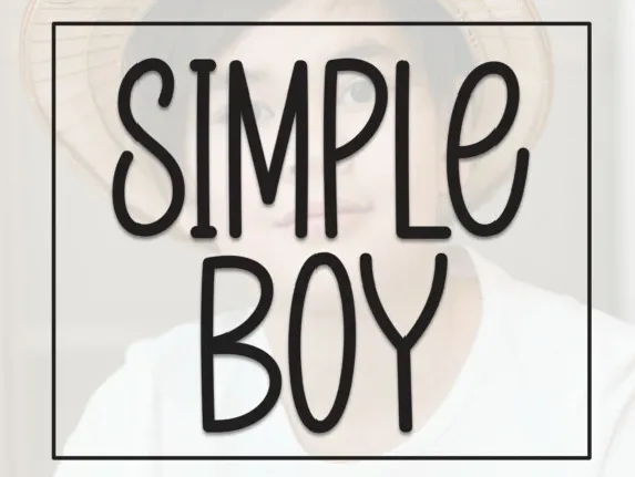 Simple Boy Display font