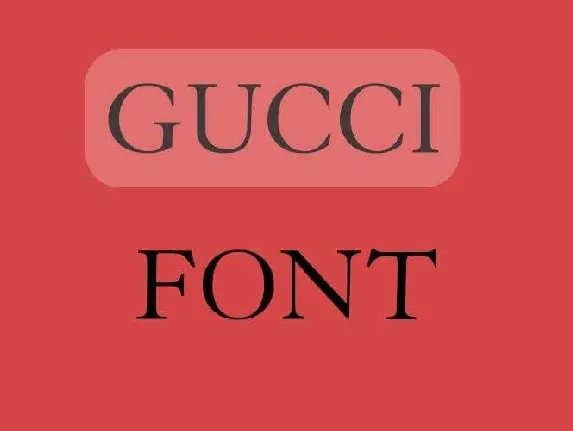 Gucci font