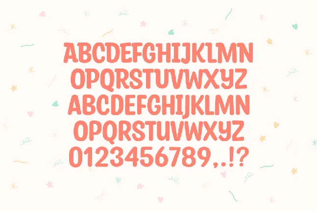 Party Confetti font