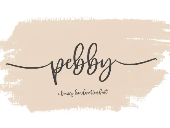 pebby font