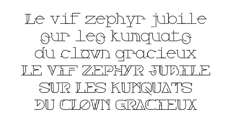 Courrrier font