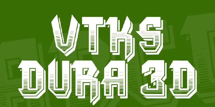 VTKS DURA 3D font