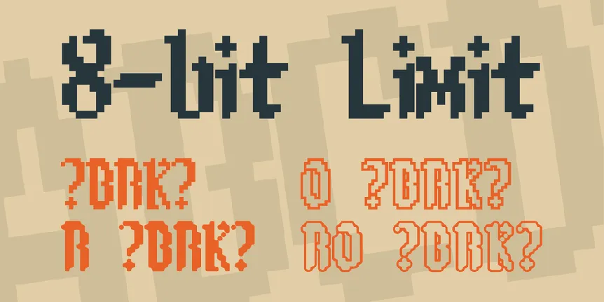 8-bit Limit font