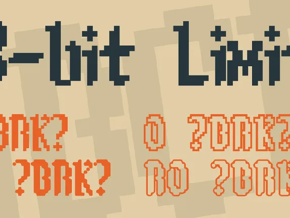 8-bit Limit font