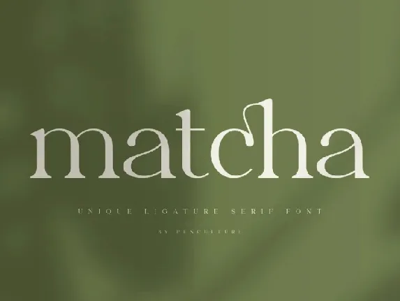 Matcha Typeface font