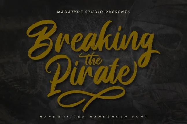 Breaking Pirate font