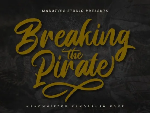 Breaking Pirate font