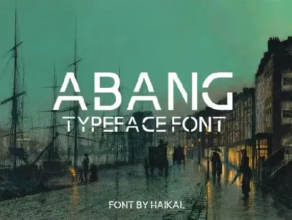 Abang Display font