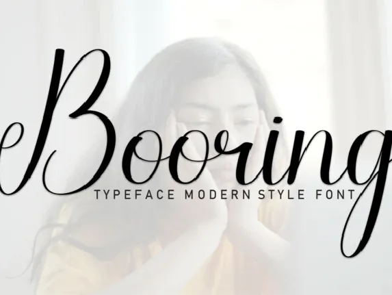 Boring Script font