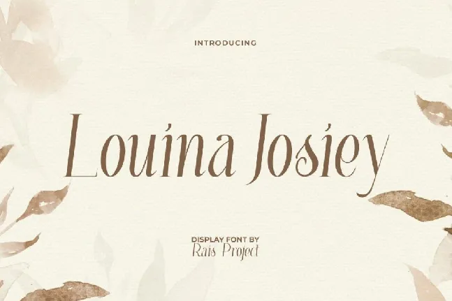 Louina Josiey Demo font