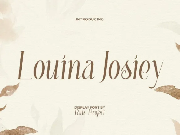 Louina Josiey Demo font